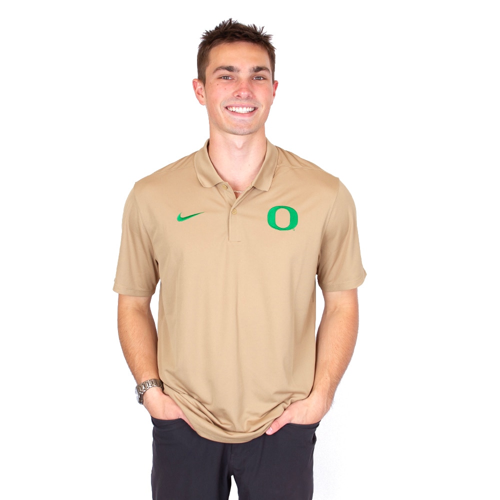 Classic Oregon O, Nike, Brown, Polo, Performance/Dri-FIT, Men, Victory, Shirt, 886742